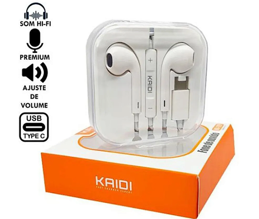 Fone de Ouvido Kaidi Type-c KD-729 TC