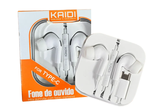 Fone de Ouvido Kaidi Type-c KD-733 TC