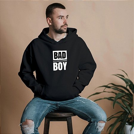 Blusa de frio Moletom masculino Bad Boy Com Capuz inverno
