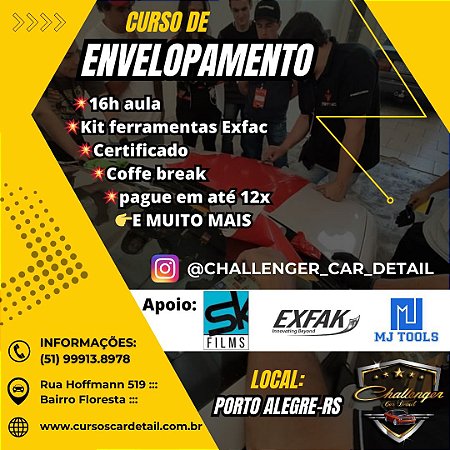 Curso Prático de Envelopamento Automotivo