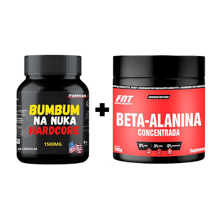 Cresce Bumbum Itaervas + Beta-Alanina Concentrada Furynutrition 100g Massa Muscular Rápida