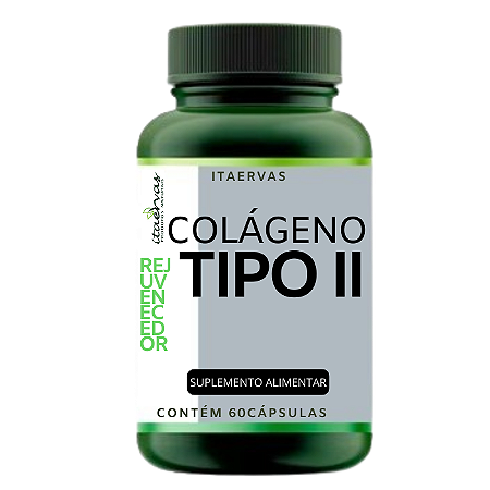 Colágeno Tipo 2 Rejuvenecedor Linha Premium 500mg Itaervas 60 Cápsulas