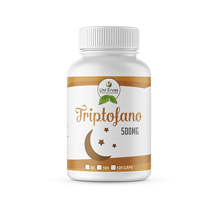 100% Natural Triptofano 500mg 100 Cápsulas Itaervas