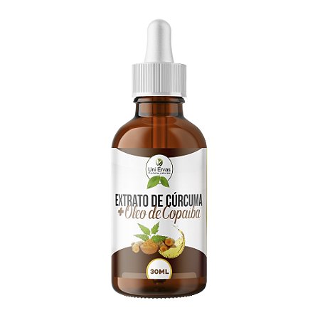 Extrato 100% Puro Cúrcuma com Óleo de Copaíba 30ml Itaervas
