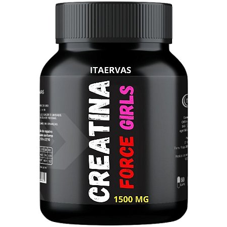 Creatina Force Girls 1500mg 60 Cápsulas Itaervas