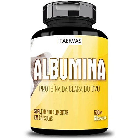 Albumina Proteína 500mg 60 Cápsula Itaervas