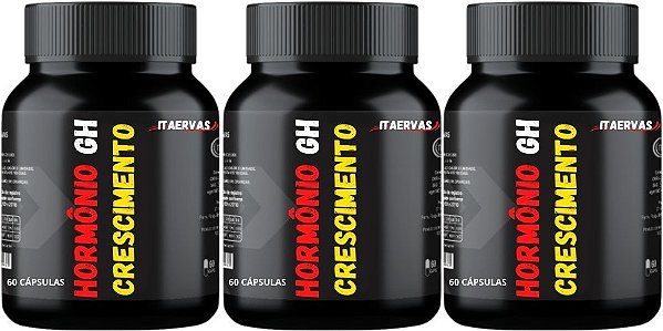 3x Super GH (Growth Hormone) Hormônio Crescimento Hardcore