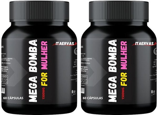 2x Novo Mega For Girls Massa Muscular 500mg Itaervas