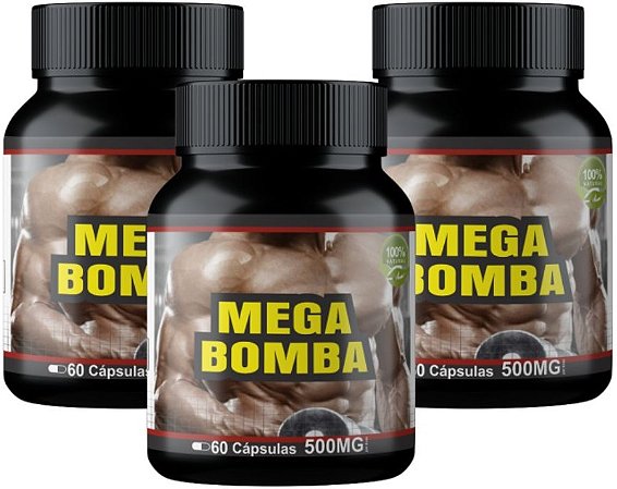 3x Mega Hipertrofia Rápido Itaervas 500mg 60 Cápsulas