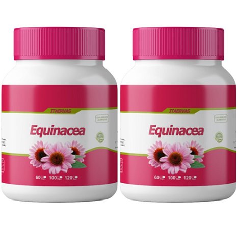2x Equinácea 500mg 100 Cápsulas Itaervas