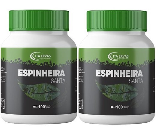 2x Espinheira Santa 500mg 120 Cápsulas Itaervas