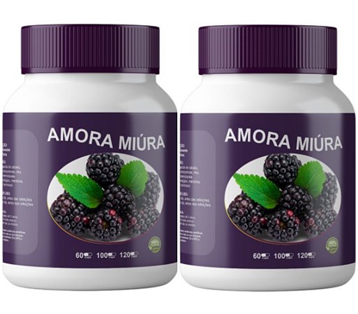 2x Amora Miúra 500mg 120 Cápsulas Itaervas