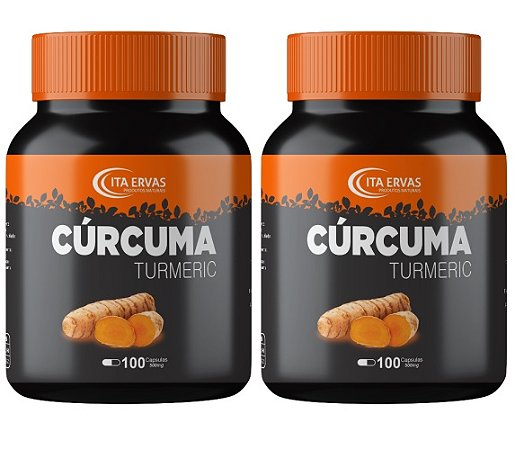 2x Cúrcuma Turméric 650mg 100 Cápsulas Original Itaervas