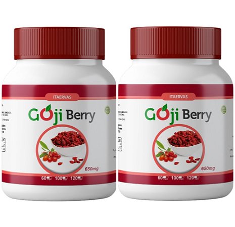 2x Farinha Seca com Goji Berry 500mg 120 Cápsulas Itaervas