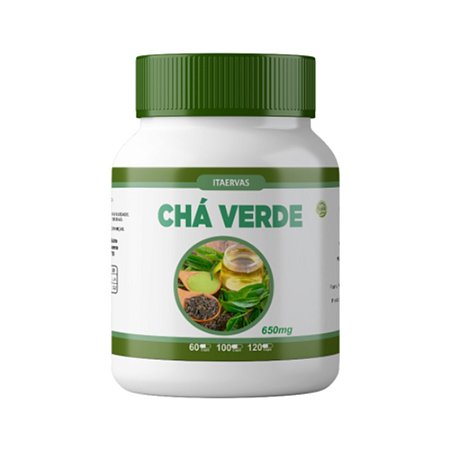 Chá Verde Seca Barriga 500mg 120 Cápsulas Itaervas