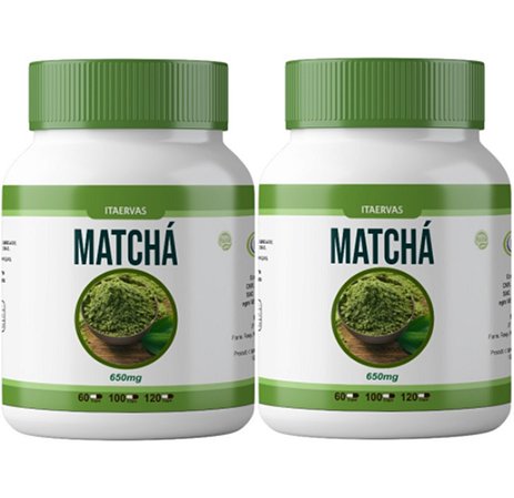 2x Seca Barriga Matchá 500mg 120 Cápsulas Itaervas