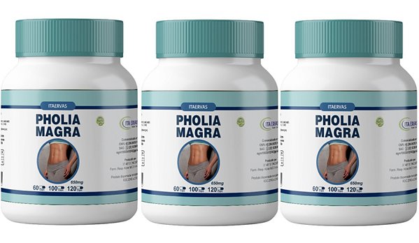 3x Pholia Negra 500mg 120 Cápsulas Itaervas