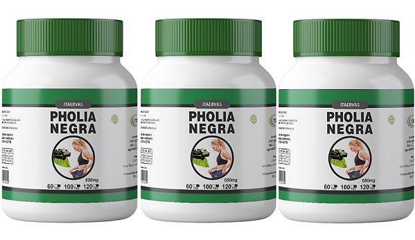 3x Pholia Magra 500mg 120 Cápsulas Itaervas
