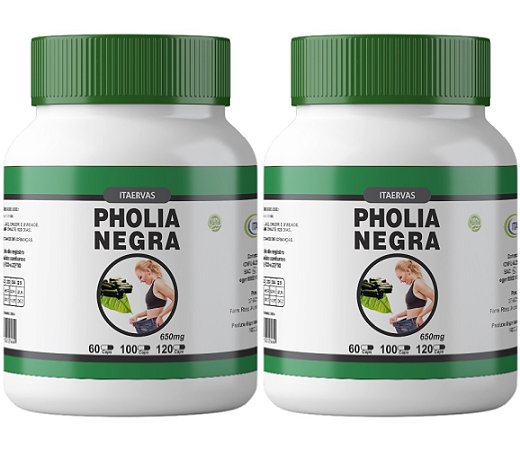 2x Pholia Magra 500mg 120 Cápsulas Itaervas