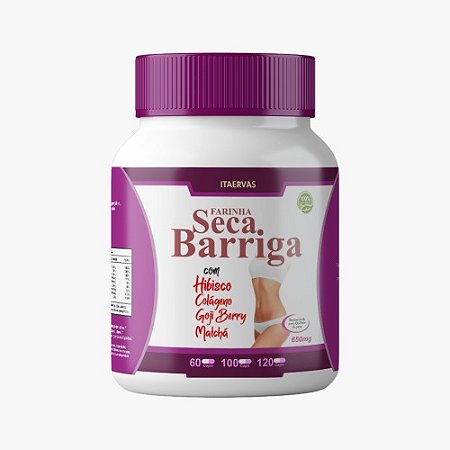 Seca Barriga Goji Berry Colágeno Hibisco Matchá 500mg 120 Cápsulas Itaervas