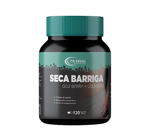 Farinha Seca Barriga Goji Berry Colágeno 500mg 120 Cápsulas Itaervas