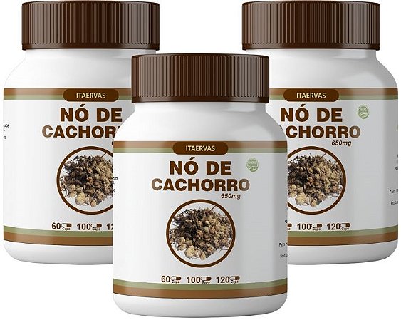 3x Nó de Cachorro Estimulante 650mg Original Itaervas