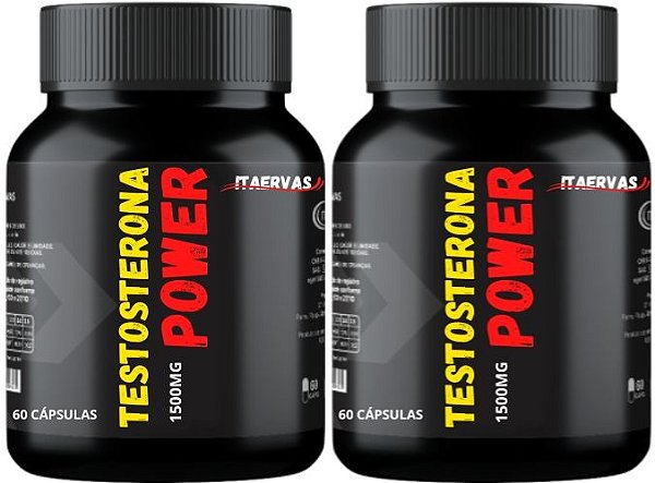 2x Testosterona Power Massa Muscular 1500mg Itaervas