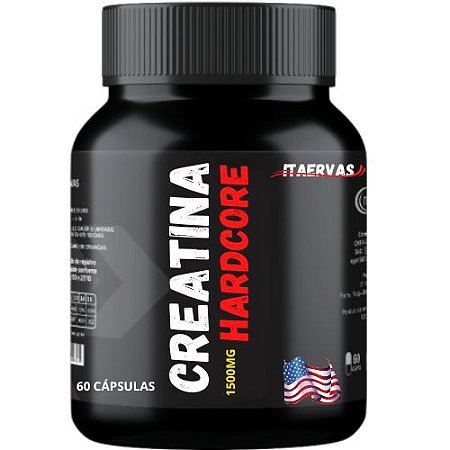 Ganho de Massa Creatina Hardcore 1500mg Hipertrofia Muscular