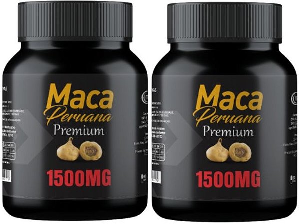2x Maca Peruana Premium 1500mg 120 Cápsulas Itaervas
