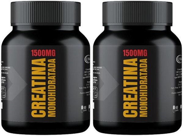 2x Creatina Monohidratada 1500mg 120 Cápsulas Itaervas