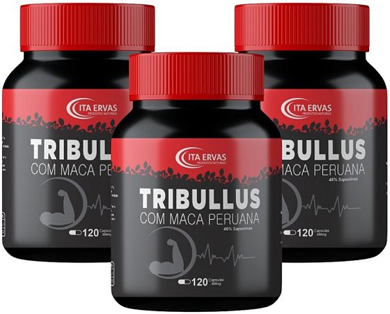 3x Maka Peruana 120 Cápsulas Itaervas com Tr1bu llus