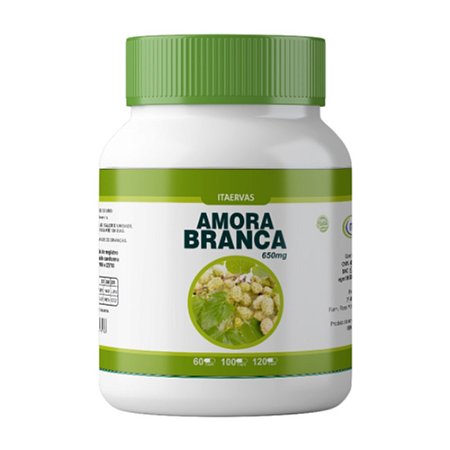 Amora Branca 650mg 100 Cápsulas Itaervas