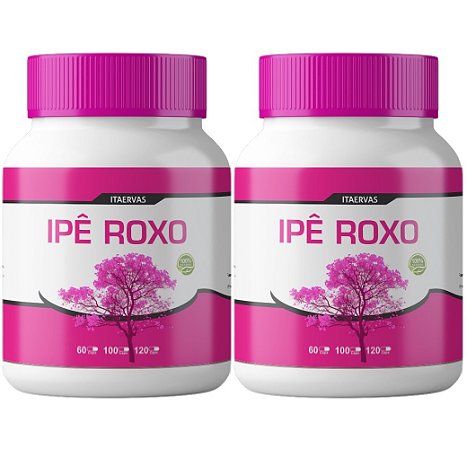 2x Ipê Roxo 500mg 100 Cápsulas Itaervas