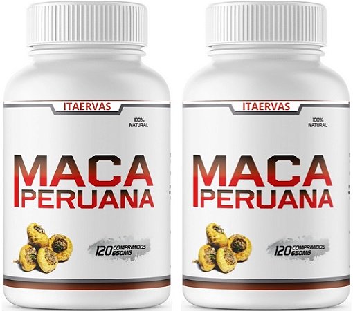 2x Maca Peruana 650mg 120 Cápsulas Itaervas