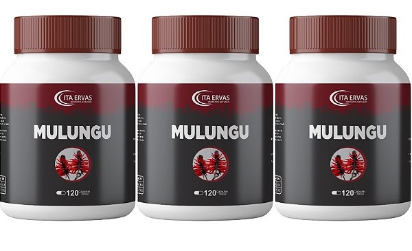 3x Mulungu 500mg 120 Cápsulas Itaervas