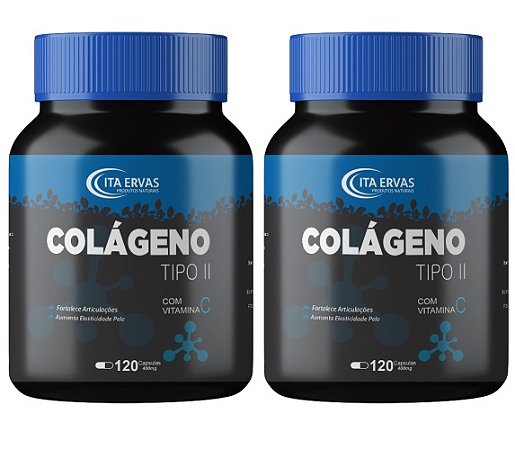 2x Colágeno Tipo 2 ui li 400mg 120 cáps Itaervas