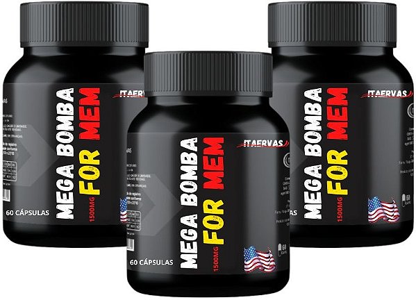 Novo Mega For Men Massa Muscular 500mg Itaervas