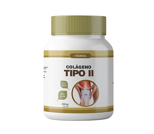 Colágeno Tipo 2 li ui 40mg 120 cápsulas Itaervas