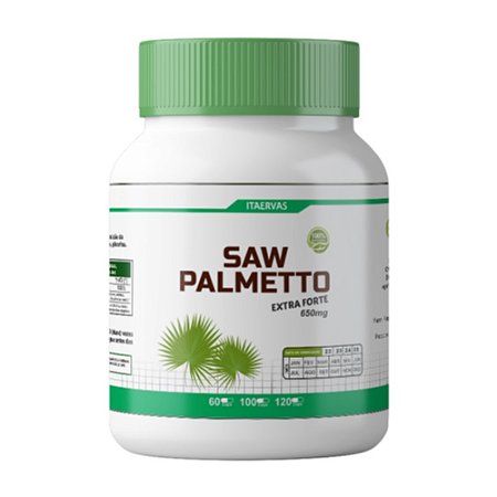 Saw Pawmetto 650mg Extra Forte 120 Cápsulas Itaervas