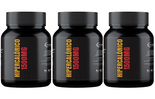 3x Hipercalórico 1500mg 120 Cápsulas Itaervas