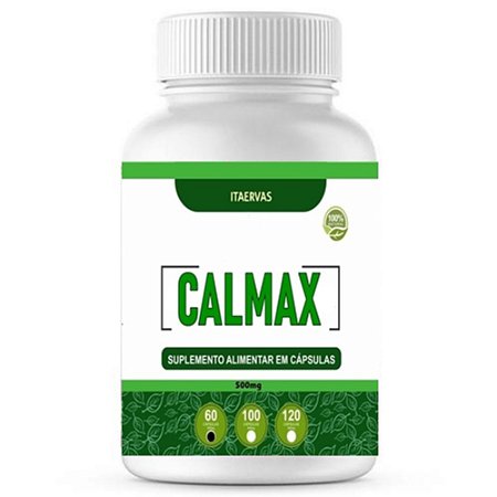 Calmax - Passiflora Valeriana Mulungu 650mg 100 Cápsulas Itaervas