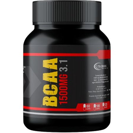 BCAA 3:1 Premium 1500mg 60 Cáps - Recuperação Muscular
