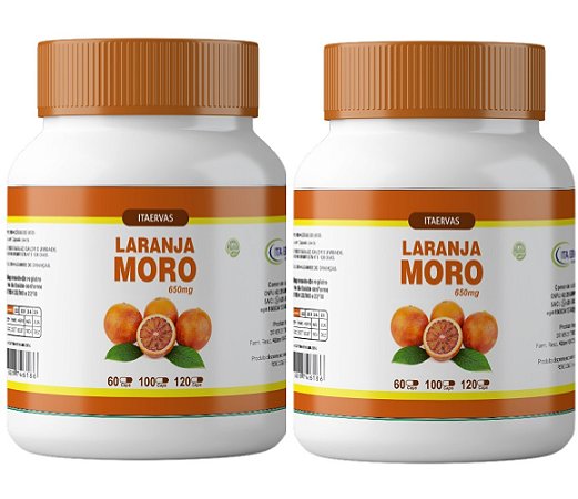 2x Morosil Laranja Moro 650mg 100 Cápsulas Original Itaervas