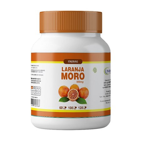 Morosil Laranja Moro 650mg 120 Cápsulas Original Itaervas