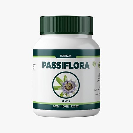 Passiflora 650mg Itaervas 100 Cápsulas