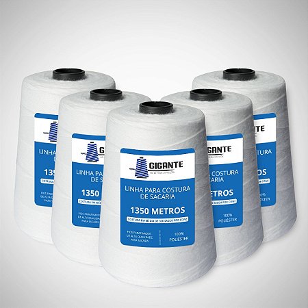 Linha para Costurar Sacaria - cx c/ 40 Cones = 10 kg