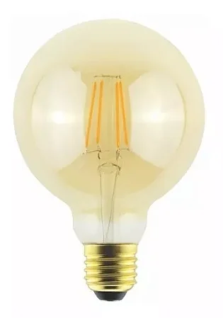 Lampada Bulbo Filamento 4w G95 E27 2000k Bi Apollo