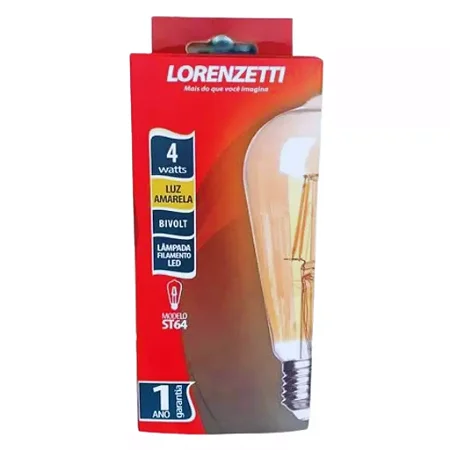 Lamp Filamento St64 4w Bivolt Lorenzetti
