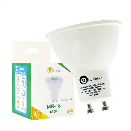Lampada Dicroic Mr16 6.5w Gu-10 6500k Bivolt Geral