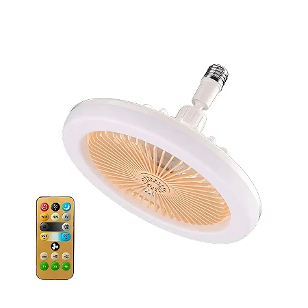 Lamp Ventilador D Teto Led 30w 3k 4k 6.5k C/ Contr